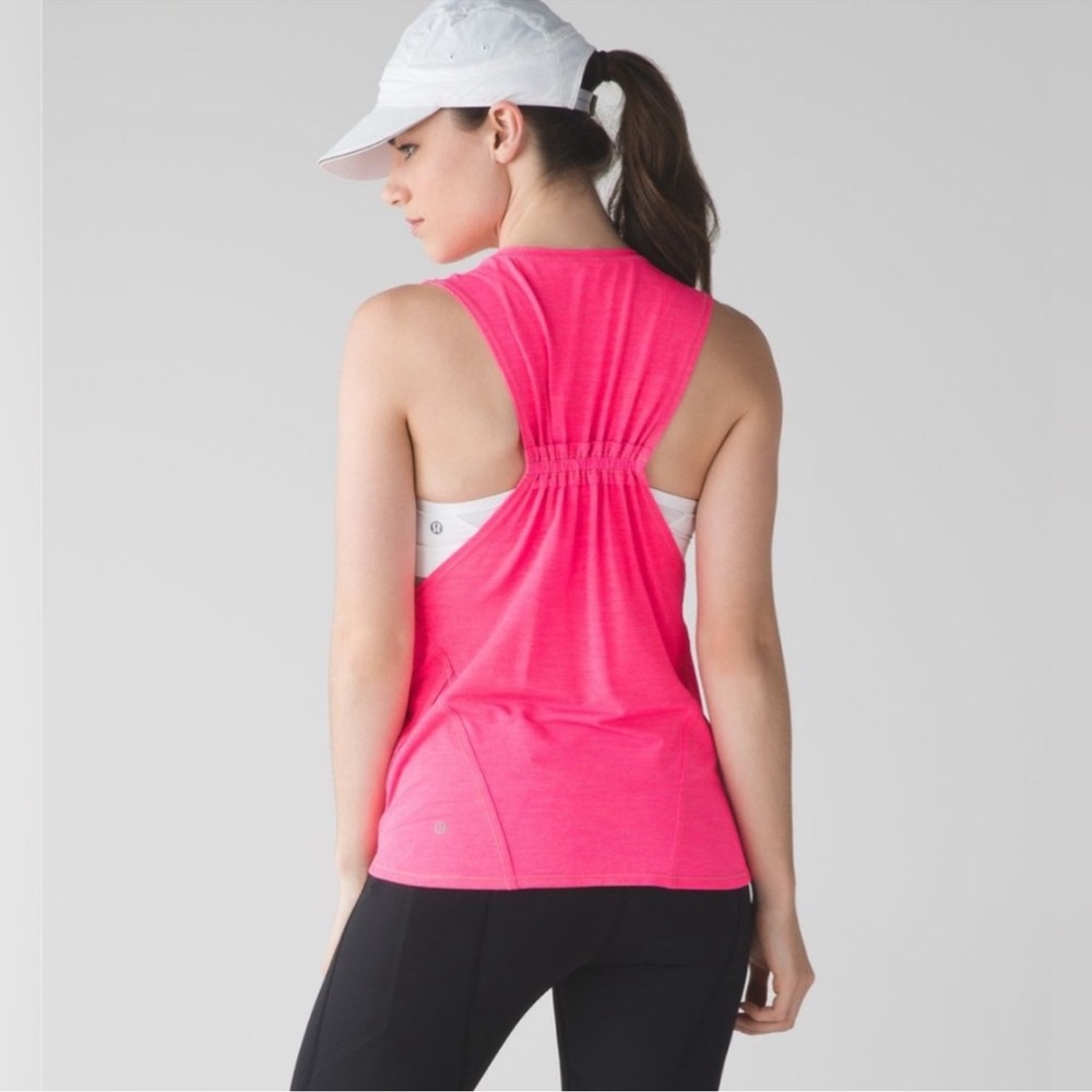 Lululemon Tank Cinched Back Bubblegum Pink Size Size 6